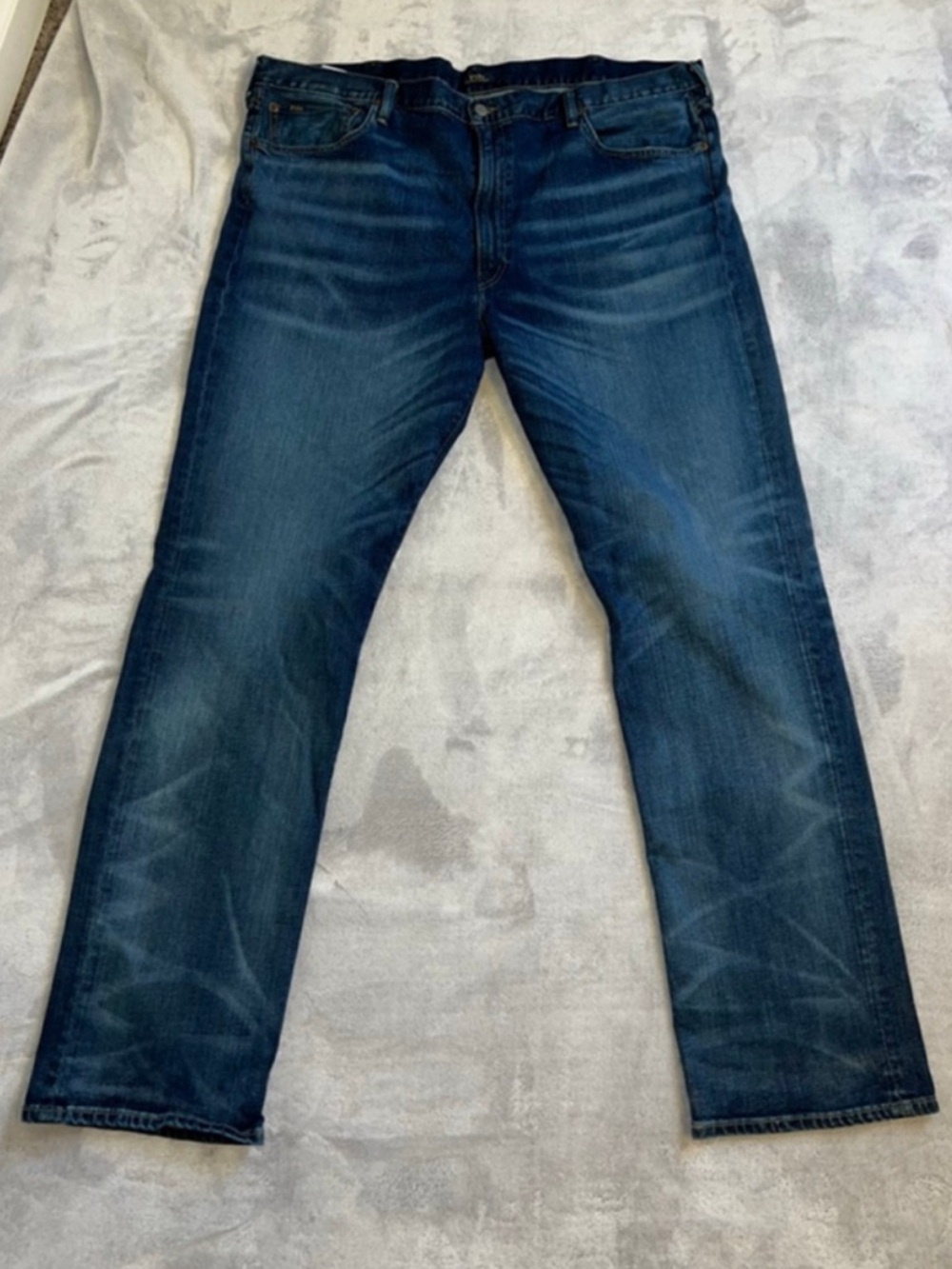 Men's Polo Ralph Lauren Blue Straight Jeans Waist 44